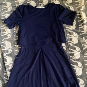 Susana Monaco blue popover dress